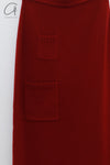 SWAYING 25 Early Spring Wool Pocket Cardigan/Skirt SW-SW25PS3B09-HONG Red Skirt SW25PS1T17 SW25PS3B09